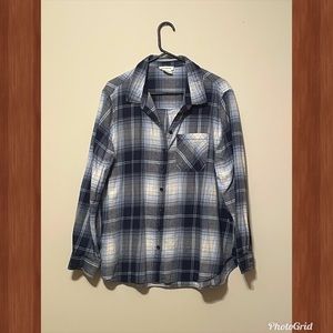 Navy & Baby Blue Flannel